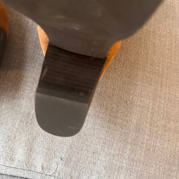 Crevo Atty Knee High Boots Women Size 6 Brown Suede Leather Boho Chic Block Heel - Picture 11 of 11